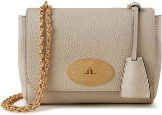 Mulberry Cross Body Bags, female, Beige, Size: ONE SIZE Chalk Heavy Grain Crossbody Bag