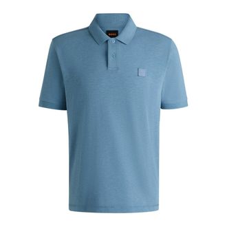 HUGO BOSS Heren, Tops, Blauw, Maat: M Katoen