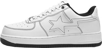 Generic Couple Casual whiteboard Shoes Fashionable Versatile Comfortable Shock Absorbing Outdoor Casual Sneakers (White,4.5)