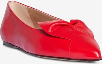 Ferragamo Spitze Nappaleder-Ballerinas mit Schleife Gwen Bow 5