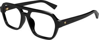 Bottega Veneta Stijlvolle Bril Bv 1336Oa Zwart - Heren - Brillen - Zwart - 55 MM - Accessoires