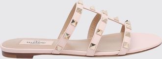 Valentino Garavani Sandali slide Rockstud in pelle di vitello con borchie