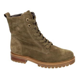 Gabor Dreamvelour Veterboot - Dames - Schoenen - Groen - Maat: 37 1/2 EU Leer