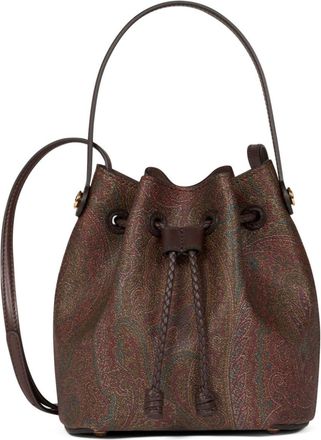 Etro Borsa a secchiello mini - Marrone