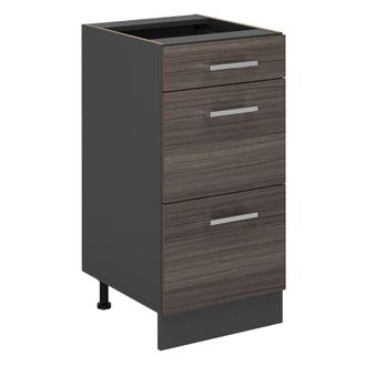 Vicco Mueble Bajo De Cocina R-line, Gris Noble, 40 Cm Con Cajones, Sin Encimera Vicco