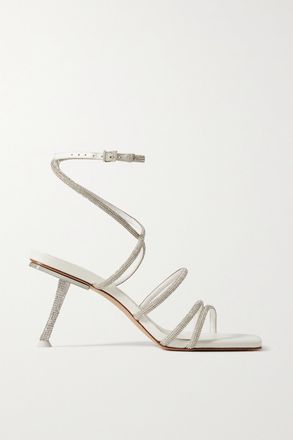 Cult Gaia Sandali In Materiale Sintetico Con Cristalli Isa - Bianco