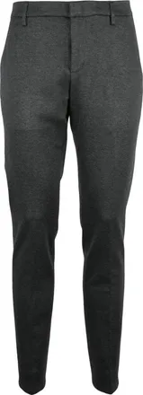 Dondup Broeken, Heren, Zwart, W34, Polyester, Gaubert Slim-fit Broek