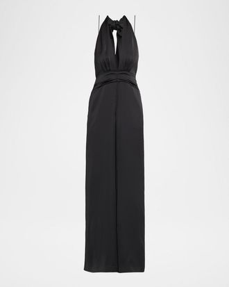 Ramy Brook Desiree Backless Plunging Jumpsuit