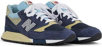 New Balance Unisex Made in USA 998 en Azul, Gamuza/Malla, Talla 40.5
