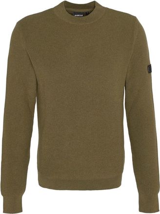 Barbour Tijdloze ronde hals trui groen - Heren - Ronde hals truien - Groen - XL - Katoen - Truien & Vesten