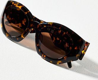 Spitfire Wrapped Geometric Oval Sunglasses