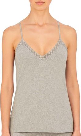 Natori Bliss Cotton Light Weight Sleep Cami in Lt Grey Heather at Nordstrom, Size Xx-Large