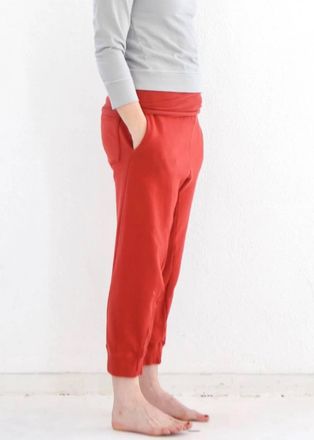 Domi Heavy Drawstring Jogger In Ketchup