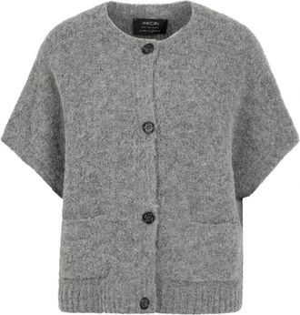 Marc Cain Strickweste Knitted in Germany - Knitwear - Mujer - Gris - 2XL
