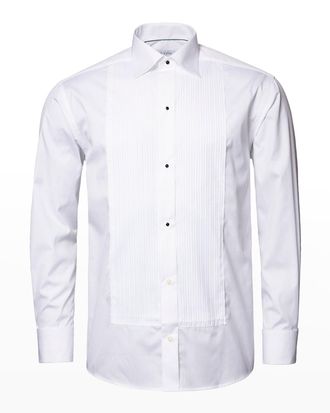 Eton Mens Classic Pleated-Bib Formal Shirt
