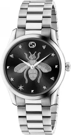 Gucci G-Timeless Quartz Black Dial Ladies Watch YA1264136