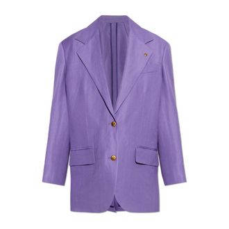Versace Dames, Jassen, Paars, Maat: XS Linnen