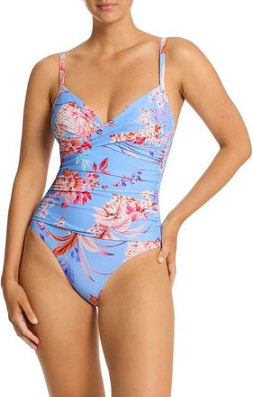 Sea Level Australia Indochine Crossover One-Piece Swimsuit in Light Blue at Nordstrom Rack, Size 10 Us / 14 Au