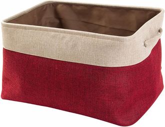 OEM Cestas De Almacenamiento De Tela Plegables Con Asas, Cajas De Almacenamiento Rectangulares De Doble Capa Para Juguetes De Mascotas