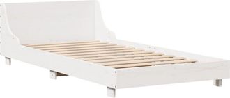 vidaXL Estructura De Cama Sin Colch&oacute;n Madera De Pino Blanca 90x200 Cm Vidaxl