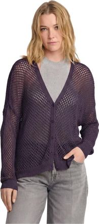 Kocca Truien & Vesten, Dames, Zwart, XS, Chic licht mesh zomer vest