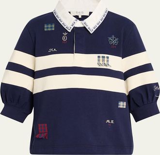 Sea New York Claira Embroidered Rugby Shirt