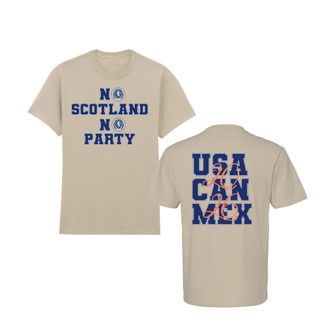 Generic No Scotland No Party Scotland 2026 T-Shirt, Sports Lover Gift, Football Lover Shirt, Unisex Adults and Kids Tee Top(Sand, 5 Years)