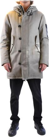 Peuterey Kasa TV 02 ECOFur 672 - Heren - Parka Jassen - Groen - M - Wol - Jassen