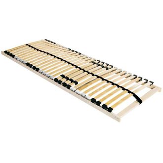 vidaXL Cama Con Listones Marr&oacute;n 70 X 190 Cm Madera De Haya Maciza Vidaxl