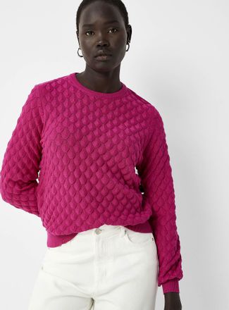 Contemporaine Womens Mermaid-scale sweater
