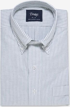 Drake's Gestreiftes Oxford-Hemd Ticking Stripe