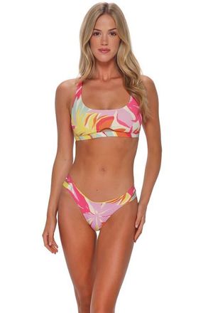 Sunsets Brandi Bralette Bikini Swimsuit Top in Tropicolor Crepe at Nordstrom, Size 3X-Large