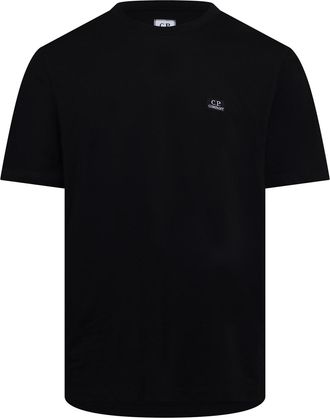 C.P. Company Mens 30/1 Jersey Logo T-Shirt in Black Cotton - Size X-Large
