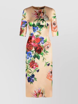 Dolce & Gabbana floral-print midi dress