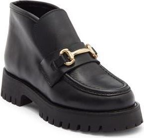 Steve Madden Leon Short Boot in Black Leather at Nordstrom Rack, Size 8.5