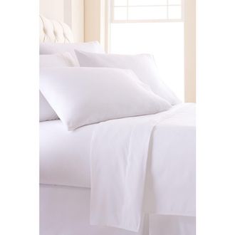 Southshore Fine Linens Southshore Essentials Double Brushed 100 GSM Sheet Set in Bright White at Nordstrom Rack, Size California King