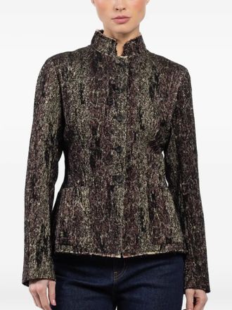 Masnada stand-up collar fitted jacket - Black