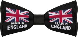 Generic Made in England British Flag Union Jack Bow Ties for Men Classic Adjustable Pretied Bowties for Business Wedding Party