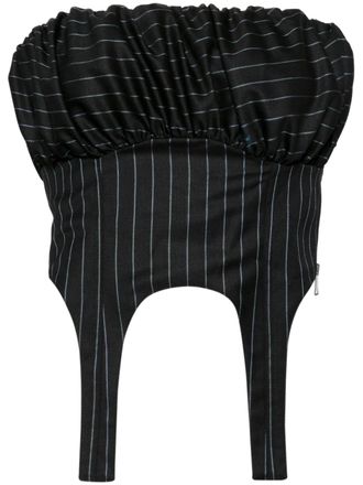 Andersson Bell Bustier met ballonmouwen - Zwart