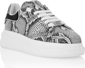 Philipp Plein Low Top Sneakers Roccia Print Unisex in White at Nordstrom, Size 35