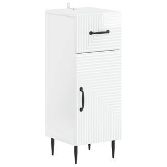 vidaXL Armario De Almacenamiento Para Ba&ntilde;o Haarlem Blanco Brillante Vidaxl