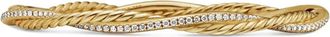 David Yurman 18kt yellow gold Petit Infinity diamond bracelet (4.4mm)