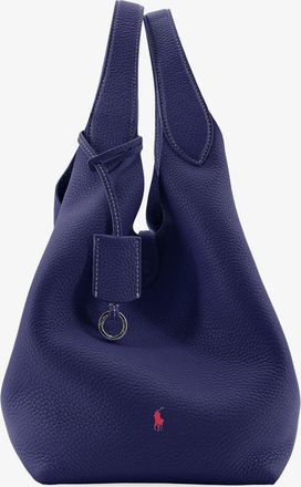 Ralph Lauren Leather shoulder bag with engraved logo - POLO RALPH LAUREN - gender_Woman