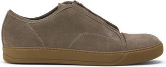 Lanvin Dbb1 Suede Zip Sneakers in Khaki at Nordstrom, Size 12