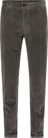 Incotex Pantaloni Slim Fit in Velluto a Coste - - Trousers - Uomo - Grigio - W34