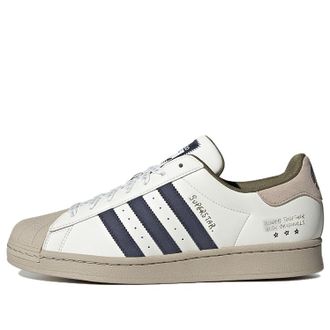 adidas Originals Superstar White Beige Navy IG3852