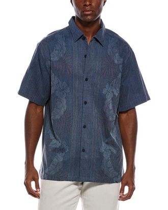 Tommy Bahama Bali Border Silk Camp Shirt