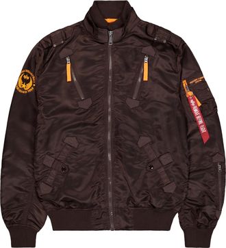 Alpha Industries Bomberjacke ALPHA INDUSTRIES Falcon II Light, Herren, Gr. L, braun (hunter braun), Obermaterial: 100% Nylon, Futter: 100% Nylon, Jacken Bomberjacke