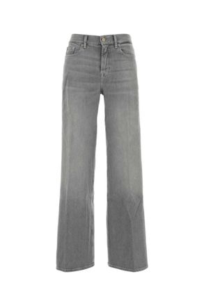 7 For All Mankind Grey High Rise Jeans