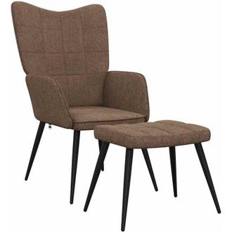 vidaXL Sill&oacute;n De Relax Con Reposapi&eacute;s Tela Marr&oacute;n Vidaxl